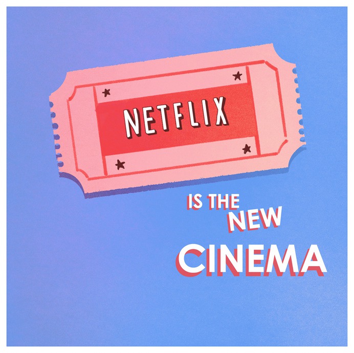 Netflix illustration ticket cinema quarantine days corona stay home
