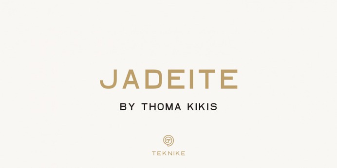 Jadeite typeface (font) designed by Thoma Kikis. Teknike.com - #jadeite #typeface #font #kikis #thomakikis #sans #capitals #caps #midcentury #midcenturymodern #lettering #greek #latin #hebrew #cyrillic #teknike