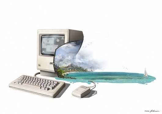 A tribute to Steve Jobs 1976 - 2011 by *Madspeitersen on deviantART #surreal #nature #mac