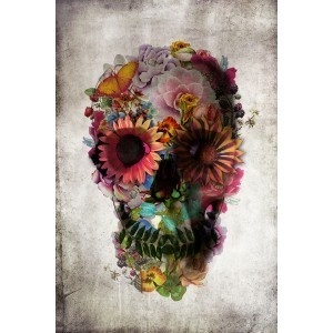 Floral skull 2 by Ali Gulec #print