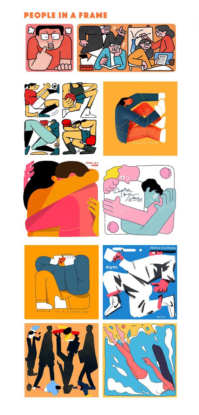 People in a Frame
