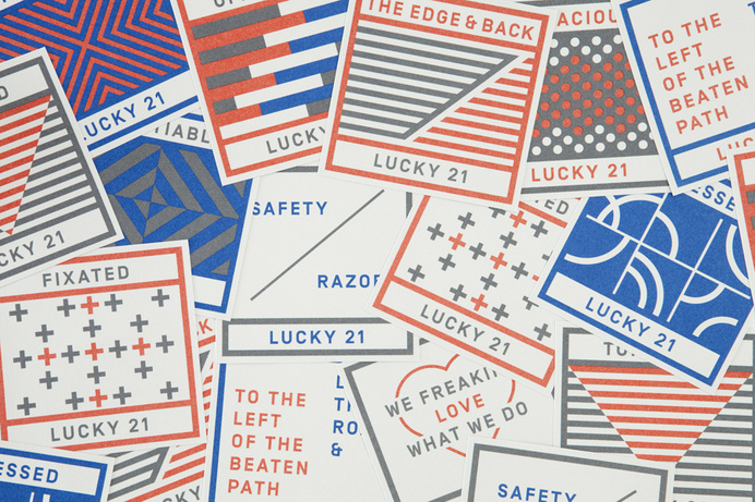 Print designed by Blok for Dallas and LA film production company Lucky 21. #xx