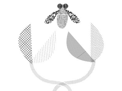 Venus fly trap #pattern #grayscale #trap #illustration #fly