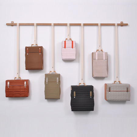 Dezeen » Blog Archive » Tassenkast by Lotty Lindeman #hanging #storage #wall #bags