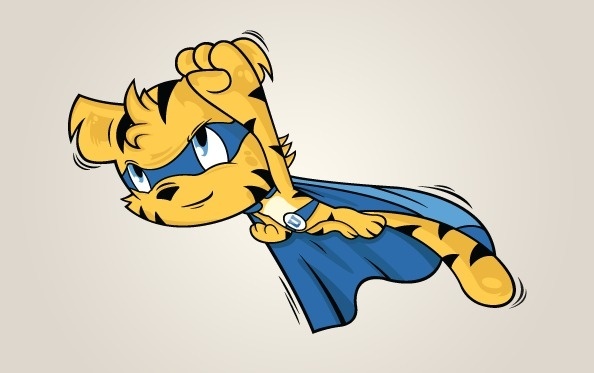 Tigres al Rescate 2011 on Behance #2011 #branding #refresh #illustrator #design #uanl #program #tigres #illustration #brand #rescate #donation #monterrey #logo #character
