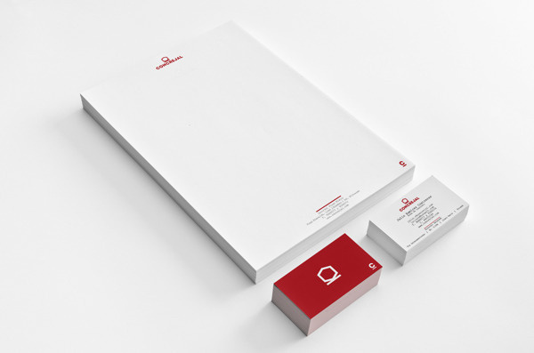 Concrejal on Behance #concrejal #concrete #red #menta #branding #minimalism #picante
