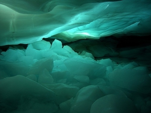 Natural Blues #glacier #blue #ice #green