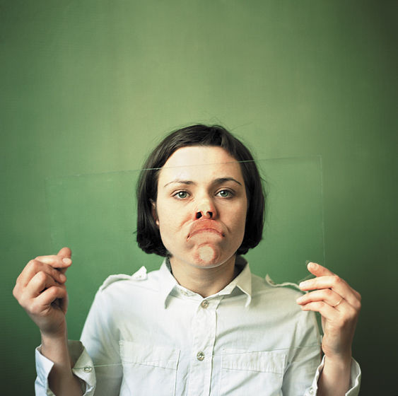 Buamai Flickr Photo Download: Behind The Surface #glass #squashed #face
