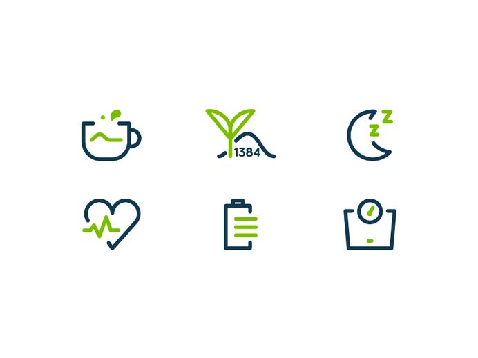 Matcha - Health Benefits Icons