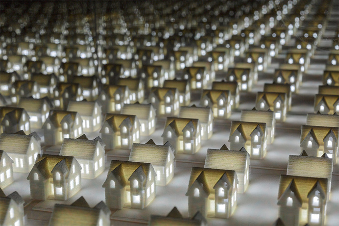 Infinite Mirrored Dioramas by Guillaume Lachapelle