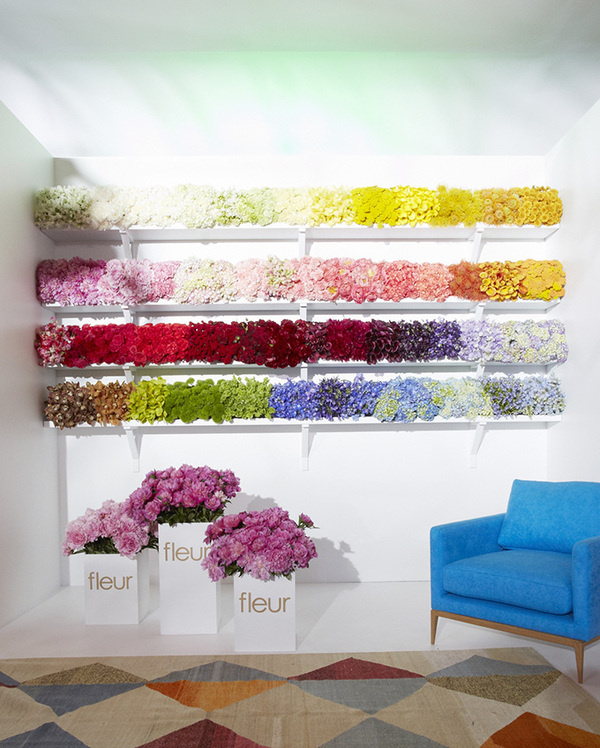 The Cool Hunter Welcome #stand #installation #exhibition #flower #decoration