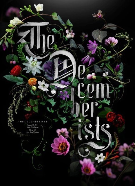 Decemberists poster by Sean Freeman #poster #typography