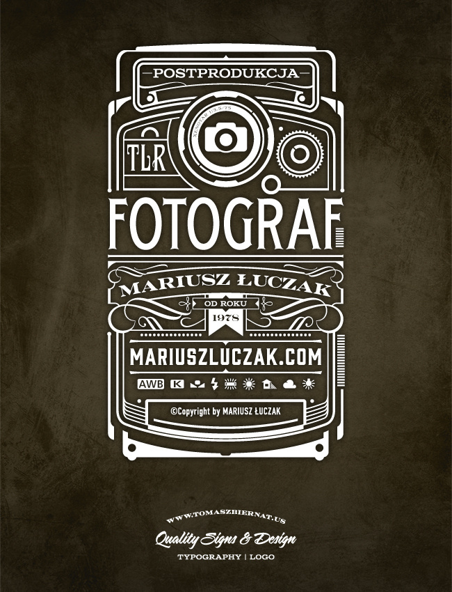 Fotograf by Tomek Biernat #logo #design #identity #typography