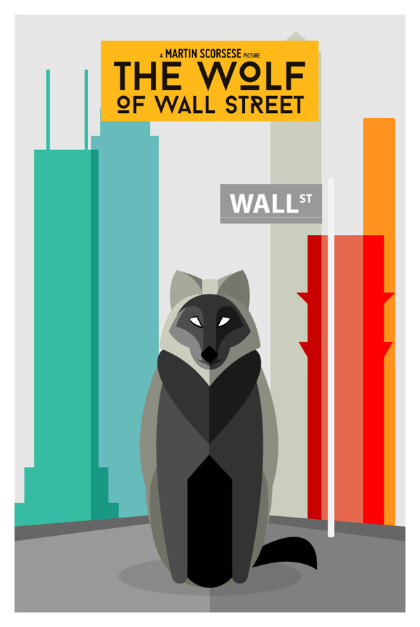The Wolf of Wall Street #movie #posters #wolf #illustration