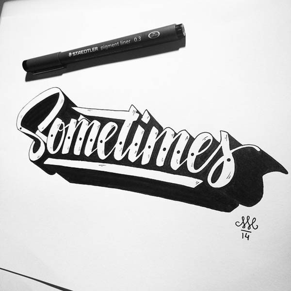 Sophisticated Hand Lettering by Melvin Leidelmeijer