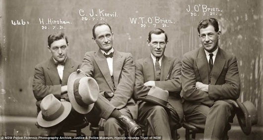 They don't make mugshots like this anymore: Amazing police photos of 1920s criminals arrested in Australia | Mail Online #photography #mugshot