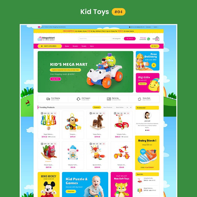 #Kid #Toys #MegaMart - #MultiPurpose Store - #Prestashop #Responsive #Theme | #TemplateTrip #eCommerce #Website #Design #Template