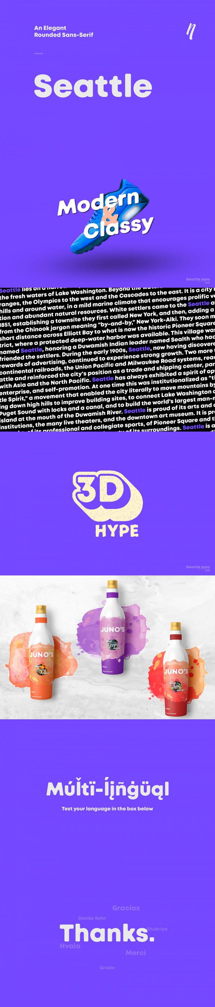 Seattle sans – Elegant sans serif