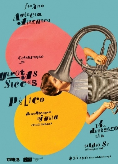 GigPosters.com - Garotas Suecas - Pélico #poster #typography