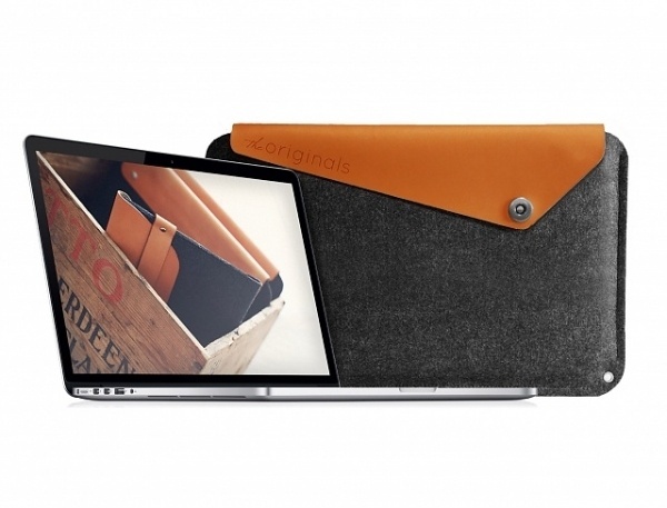 Gorgeous Sleeve For The New MacBook Pro With Retina Display Is Made With Wool Felt And Quality Leather | Cult of Mac #macbook #sleeve #15 #pro #retina #mujjo