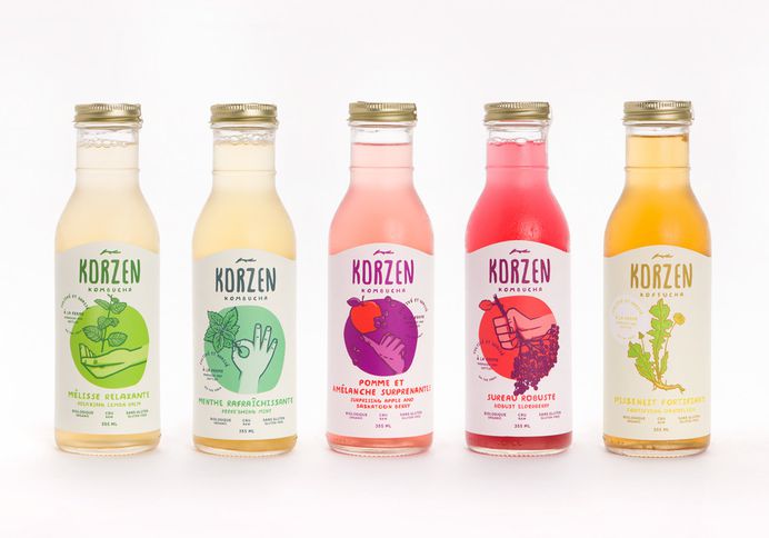 Quench Your Thirst With This Bright Kombucha — The Dieline | Packaging & Branding Design & Innovation News