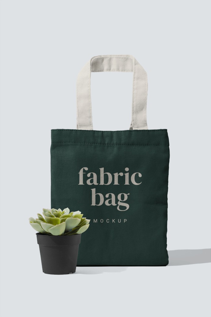 Fabric Bag Mockup Scene #cotton #totebag #fabric #bag #mockup #print #logo #design