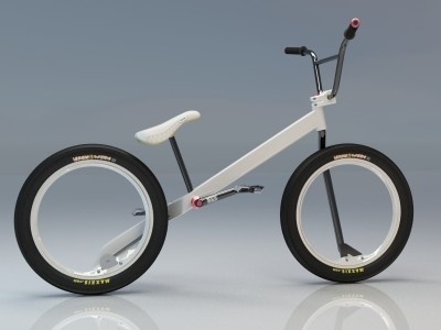 A hubless BMX and a helpless designer - Minimalissimo #bmx #design #bicycle