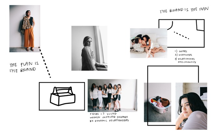 Brand identity, art direction sheet. Zoë — Brittany Byrne