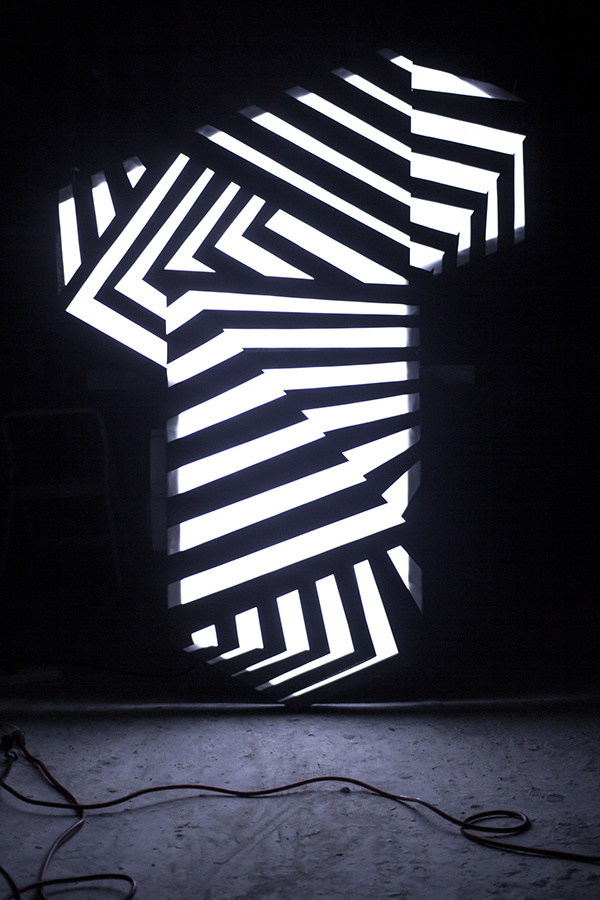 Typeforce 5 Exhibition Title Wall on Behance #typography