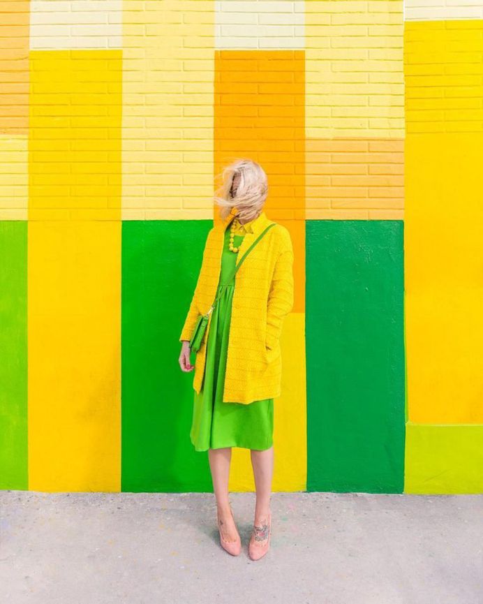 Visual Optimism: Candy-Colored Self-Portraits by Leslie Schneider