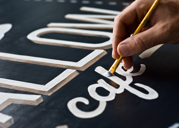 Swallow Cafe on Behance #sign #lettering #typography