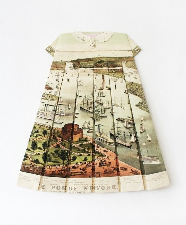She is Elisabeth Lecourt. #fashion #paper #graphic #map