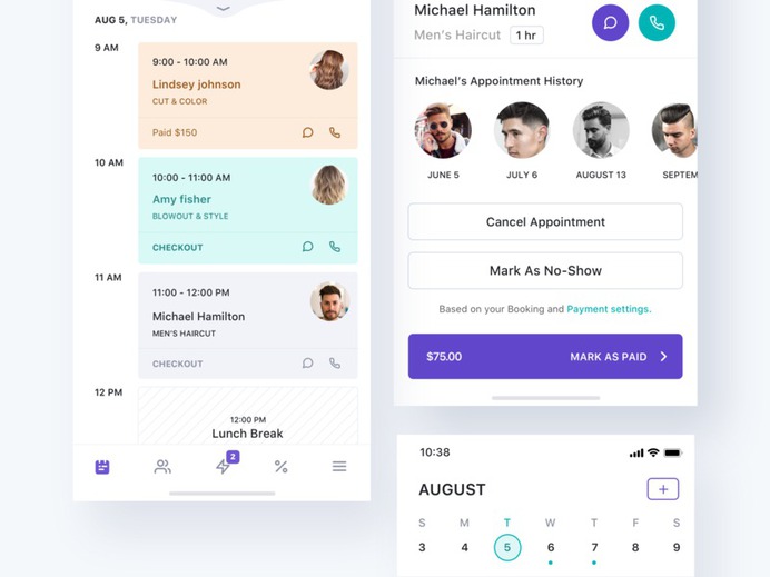 Hair salon app by Divan Raj