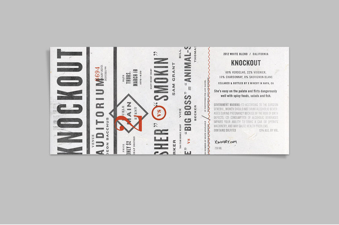 X Winery #mm #bottle #packaging #design #graphic #wine