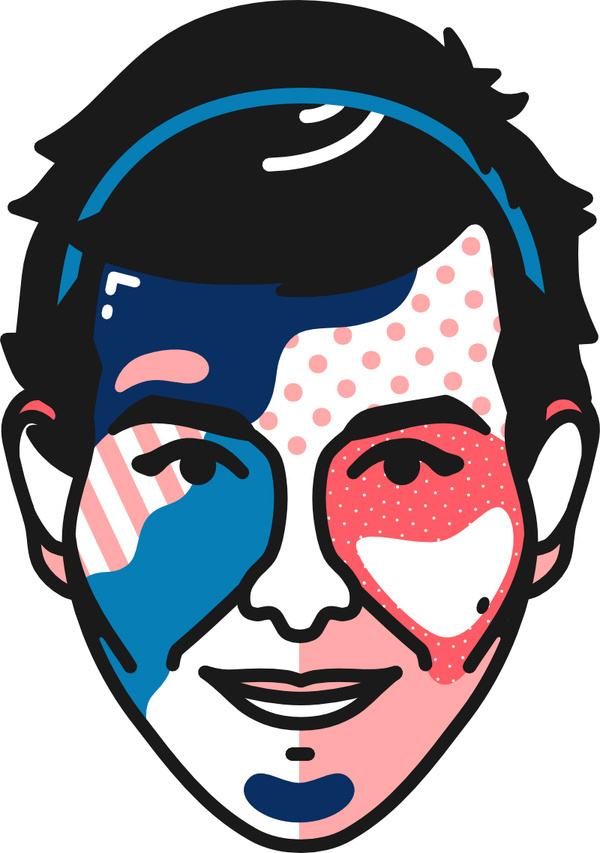 Portrait of a friend. TKOE #abstract #illustration #portrait #pattern