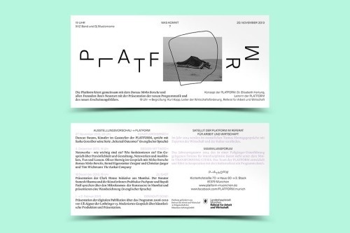 graphiclovedesign: Bureau Mirko Borsche – Platform Corporate Identity #print