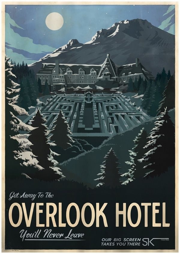 The ShiningFrom: Cool Movie Inspired Retro Travel Posters #hotel #illustration #overlook #poster