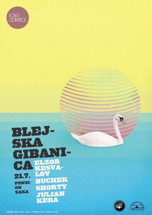 http://ljubobratina.com/ #swan #design #poster #lake #party