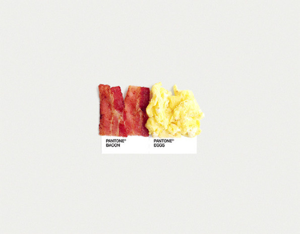 pantone: food art pairings #diptych #color #chip #food #two #simple #photography #pantone #art #pair #pairing #typography