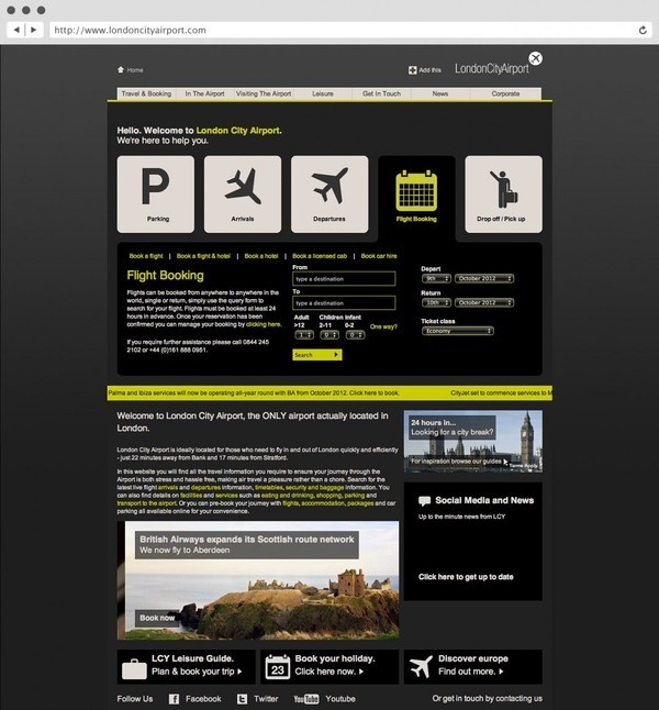 London City Airport. Website. #a #tree #in #london #design #fish #graphic #website #3 #identity #logo #brochure