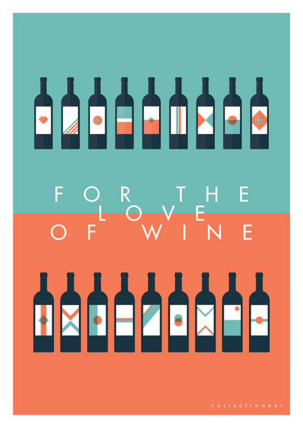FOR THE LOVE OF WINE Posters on Behance #animation #vector #animated #branding #icon #illustrator #icons #wine #clean #illustration #posters #gif