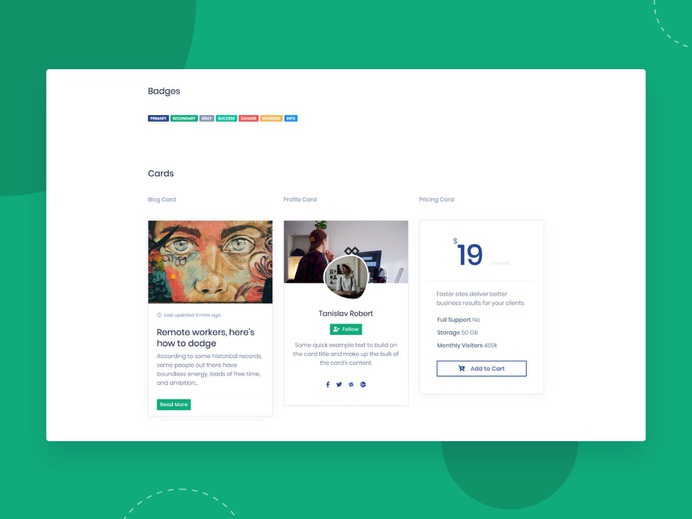 Pixel Lite Free Bootstrap 4 UI Kit