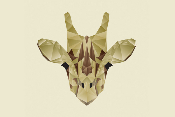 Nacho Gil #polygon #giraffe #animal