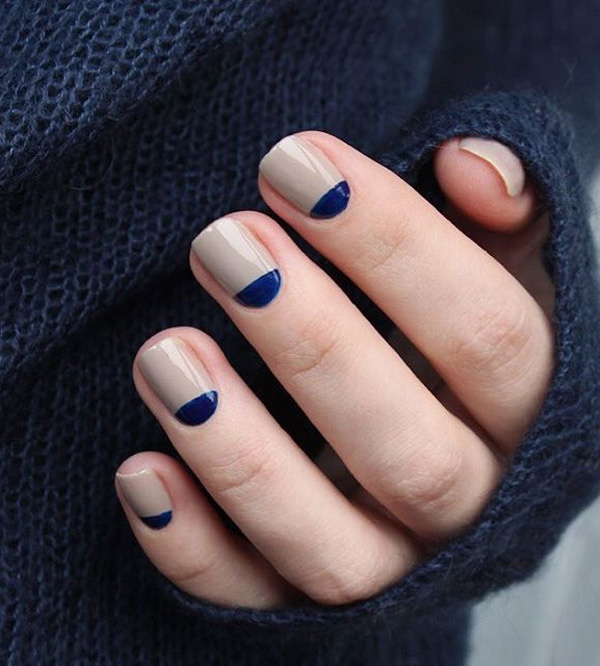 40 HALF MOON NAIL ART IDEAS