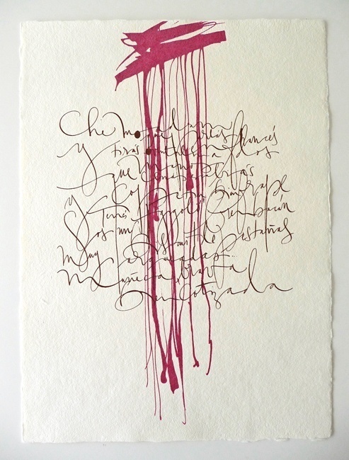 Silvia Cordero Vega Calligraphy artist #type
