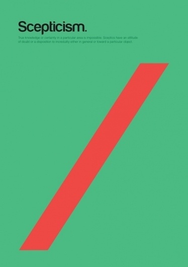 Major Movements in Philosophy as Minimalist Geometric Graphics | Brain Pickings #scepticism #poster