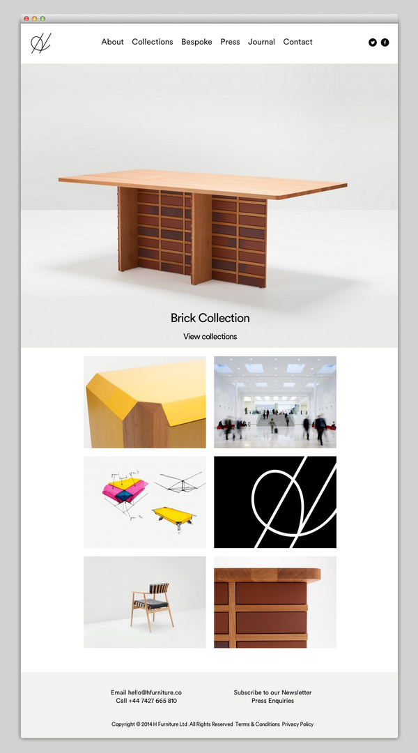 H Furniture #website #layout #design #web