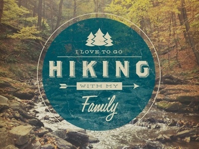 Dribbble - Hiking by Brian Simpson #outdoors #type #vintage