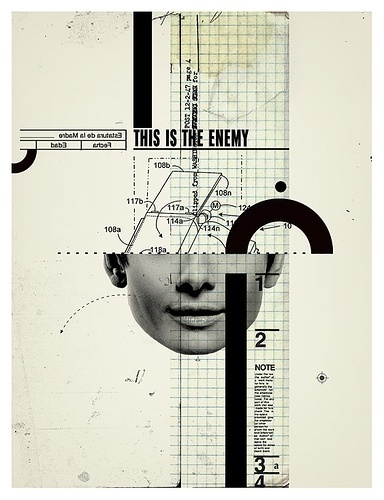 This is the enemy | Flickr - Photo Sharing! #face #portrait #collage