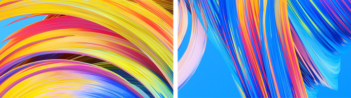 Paintwaves wave paint 3d art color colorful splash green yellow red violet mindsparkle mag experiment